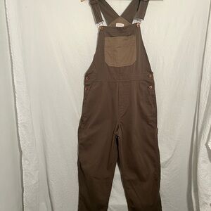 Brixton Tan Apparel with Stitch Detail overalls